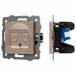 Розетка двойная RJ-12 и Ethernet RJ-45, без рамки Arlight SCT 049850 250_100_681381