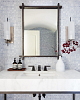 Серебристый настенный светильник Нэш 100_100_2845738