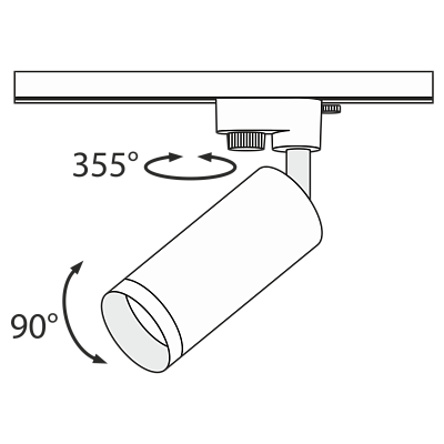 Трековый светильник Technical TR004-1-GU10-W 400_400_2210126