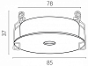 Рамка на 1 светильник Lightstar Spira 074206-12 100_100_2472774