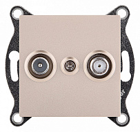 ТВ-розетка и SAT-розетка оконечная без рамки Kollinger  REA-035GD 500_191_3123476