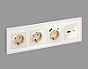 Накладка для розетки type A и C Ambrella Volt ALFA AP3110 100_100_2185047