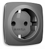 Накладка для розетки с заземлением и со шторками Ambrella Volt OMEGA OP6570 100_100_2192390