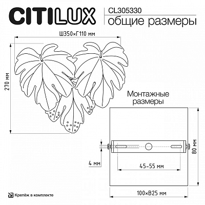 Накладной светильник Citilux DRYAD CL305330 400_400_2820375