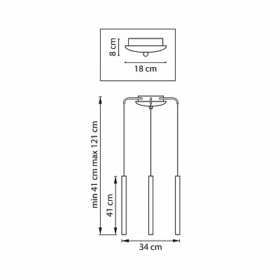Подвесная люстра Lightstar Tubo L3T747237 400_400_561463