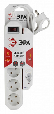 Сетевой фильтр Эра USF-5es-3m-W Б0019033 400_400_1948716