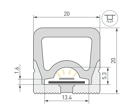 Профиль накладной гибкий Arlight WPH-FLEX 062404 400_400_3079292
