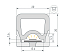 Профиль накладной гибкий Arlight WPH-FLEX 062404