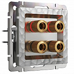 Розетка акустическая без рамки Werkel Hammer серебряный W1285006 250_100_Array