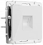 Розетка Ethernet RJ-45 без рамки Werkel белый акрил W1181041 250_100_Array