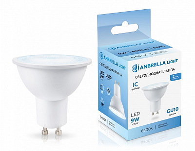 Лампа светодиодная Ambrella Light MR16 GU10 9Вт 6400K 190906 400_400_2030210