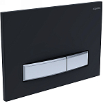 KDI-0000031 (009D-2) Панель смыва Slim Черный матовый (клавиша прямоугольная, хром) 250_100_2415440