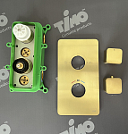Душевая система встроенная с термостатом Timo Petruma SX-5019/17SM золото матовое 250_100_2835587