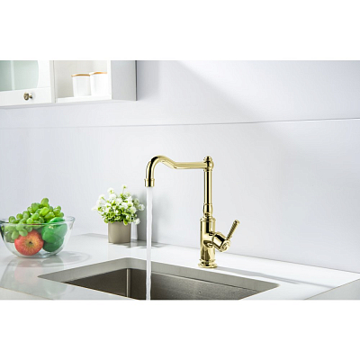 AQ1580PG КЛАССИК смеситель Смесители для кухни, полир. Золотой 400_400_2409966