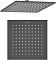 AQ2076MB квадратный верхний душ 250*250*7 мм, матовый черный