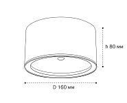 Накладной светильник Italline  IT6041 250_100_3097599