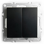 Выключатель двухклавишный без рамки Stekker Эрна 49149 250_100_Array