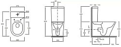 UJAB102-00 RODIN+ Чаша напольного унитаза с креплениями RU 250_100_2418342