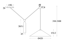 Подвесной светильник Maytoni P080PL-01B 250_100_2856697