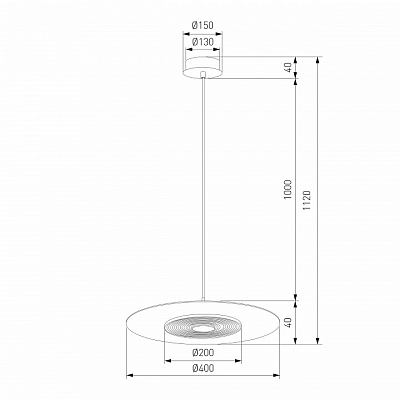 Подвесной светильник Eurosvet Kontur 40031/1 LED белый 400_400_1814140