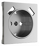 Накладка для розетки с заземлением и 2хUSB Werkel серебряный матовый W1179565 250_100_Array