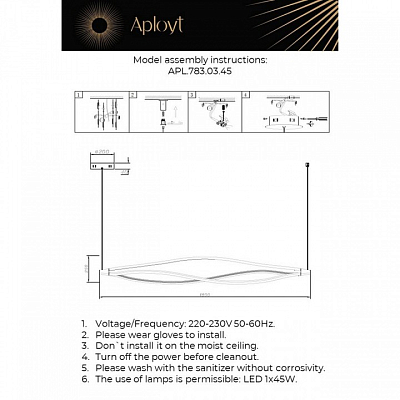 Подвесной светильник Aployt Manon APL.783.03.45 400_400_1961978