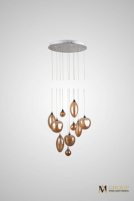 Подвесная люстра AM-Group AM358 AM358-10 AMBER 400_400_2861923