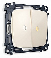 Выключатель двухклавишный с подсветкой без рамки Ambrella Volt OMEGA MO304010 500_191_2307182