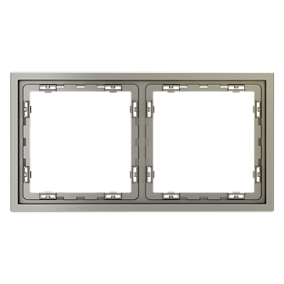 Рамка пластиковая VOLTUM S70 на 2 поста, (шелк) 400_400_791115