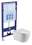 SET AQUATEK БЕТТА (рама AQUATEK Standard INS-0000012(без клавиши и крепежа)+унитаз БЕТТА AQ1253W-00 с тонким сиденьем soft-close 500_191_3226753