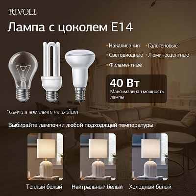 Настольная лампа декоративная Rivoli May 7548-501 400_400_3092948