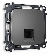 Розетка телефонная RJ-11 со штрокой, без рамки Ambrella Volt OMEGA MO662030 500_191_2307407
