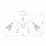 Люстра на штанге Eurosvet Floranse 30155/8 античная бронза 250_100_1809190