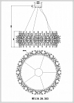 Подвесная люстра Wertmark Floriane WE119.28.303 250_100_1927001