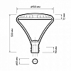 Консольный светильник Jazzway  PGL 03   60w 3000K IP65 BL AC100-270 100_100_2620180