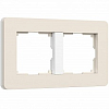 Рамка на 2 поста Werkel Split (айвори/белый, soft-touch) W0023066 100_100_2297180