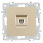 Розетка телефонная RJ-11 без рамки Arte Milano am-206 206.51-1.shampan 250_100_2167562