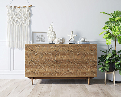 Комод "Boho" 6 ящиков джангл арт BH08 400_400_1936575
