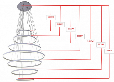 Подвесной светильник Kink Light Тор 08537,01(4000K) 400_400_628540