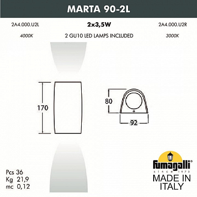 Светильник на штанге Fumagalli Marta 2A4.000.000.WXU2L 400_400_1804850