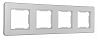 Рамка на 4 поста Arte Milano am-502.16 502.16-4.silver 100_100_2303164