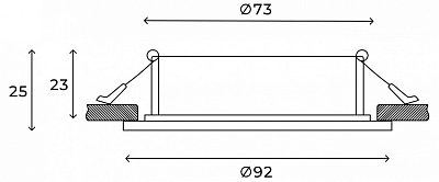 Встраиваемый светильник Hesby Lighting Eclipse HSBL_0110 400_400_2039940