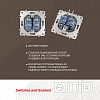 Розетка Ethernet RJ-45 без рамки Arte Milano am-203 203.45-2.silver 100_100_2166695