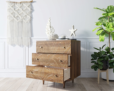 Комод "Boho" 3 ящика джангл арт BH07 400_400_1936565