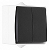 Выключатель проходной двухклавишный Arte Milano 309 309.32-2.grey 100_100_2302800