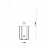 Соединитель линейный для треков Jazzway  PTR EC-WH 100_100_2870395