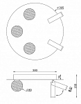 Потолочная люстра iLedex Telescope D4774-40 SGD 250_100_1991901