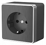 Розетка с заземлением Werkel Gallant (графит рифленый) W5071004 250_100_2129736