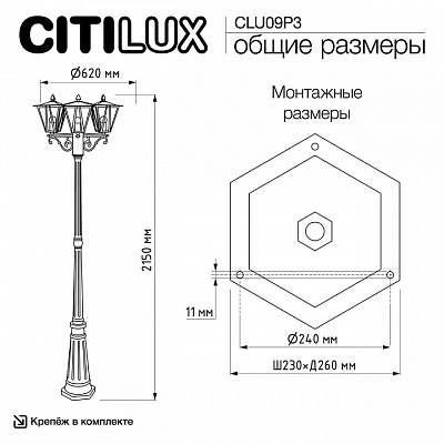 Фонарный столб Citilux FORTS CLU09P3 400_400_1381325