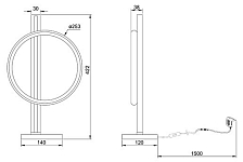 Настольная лампа декоративная Arte Lamp Fluido A3913LT-10BK 250_100_1825765